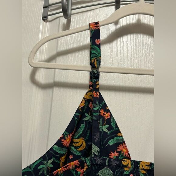 NWT Old Navy women's cross front poplin bralette size 2X banana tropical print - Picture 10 of 16